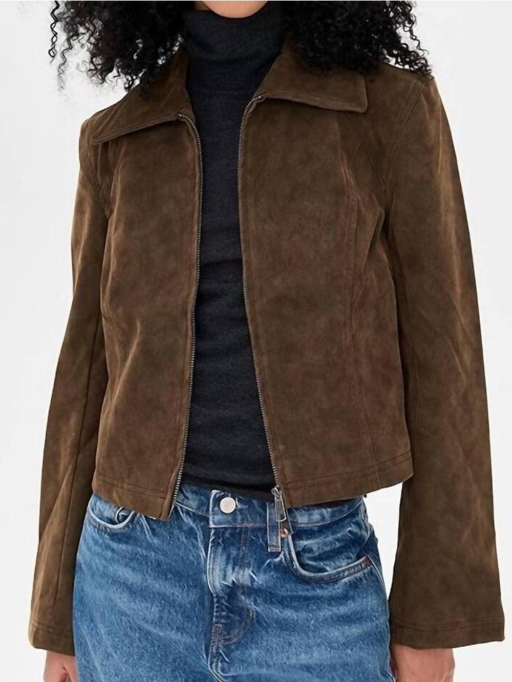 FREE PEOPLE river vegan jacket in double espresso brown